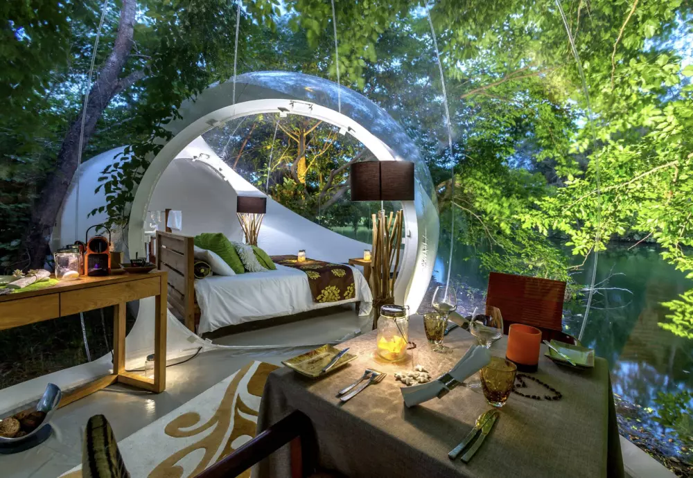 transparent inflatable bubble tent
